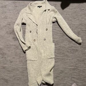 Lulu's Cream Knit Feather Duster Sweater